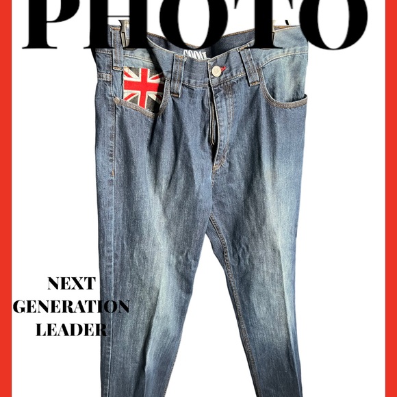 Coogi Mint Australia Embroidered Jeans Mens 36X 32 Hip Hop Australia Denim